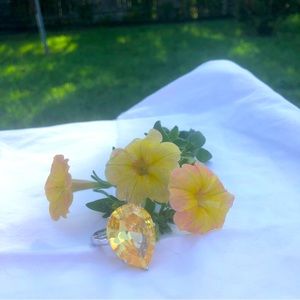Womens Citrine Ring